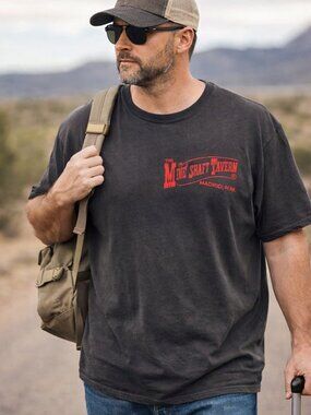 Ouray Sportswear The Mine Shaft Tavern Madrid NM Gray Short-Sleeve T-Shirt, 3XL